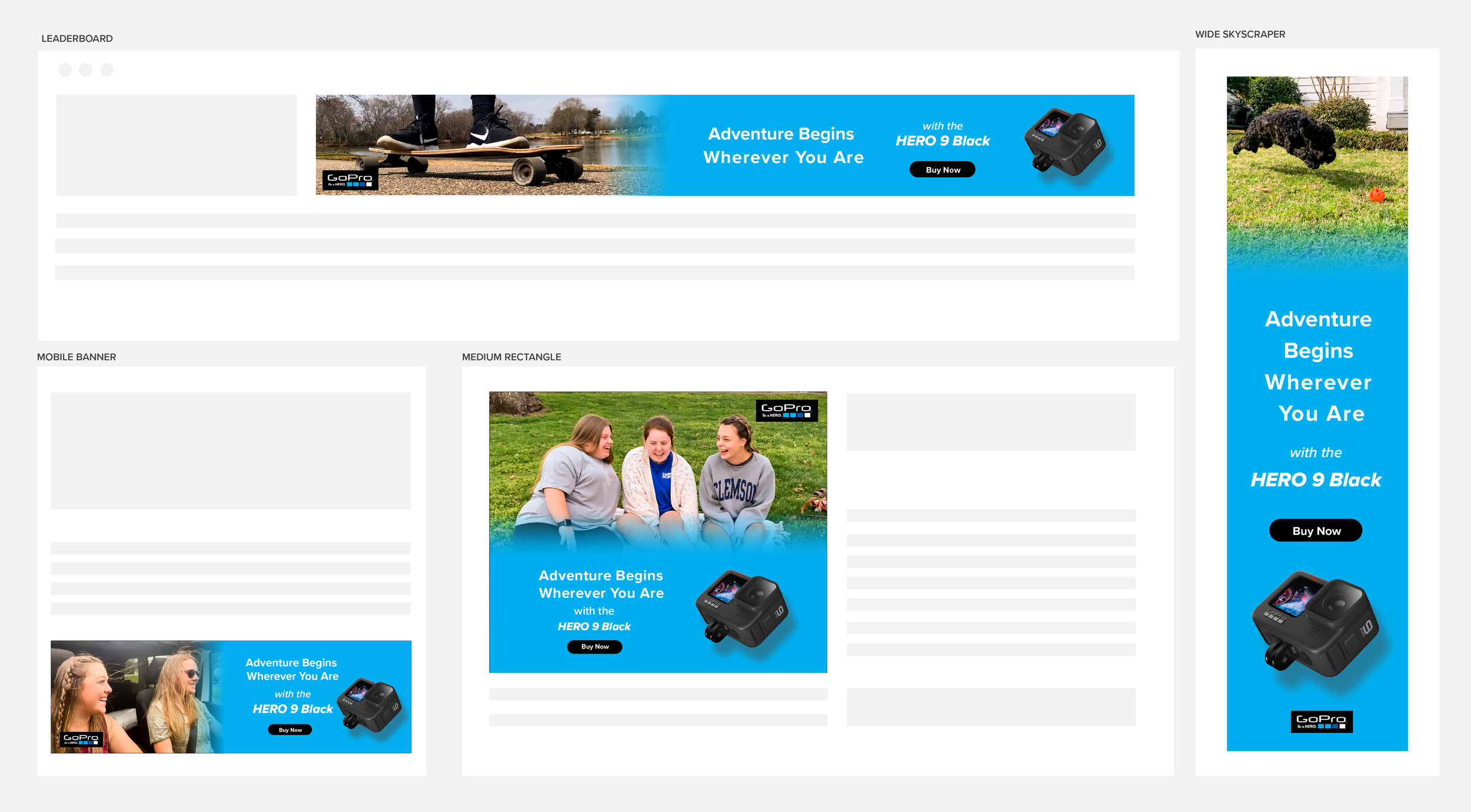 Branded visuals help to deliver: Gopro Ad Campaign Shelby Parker