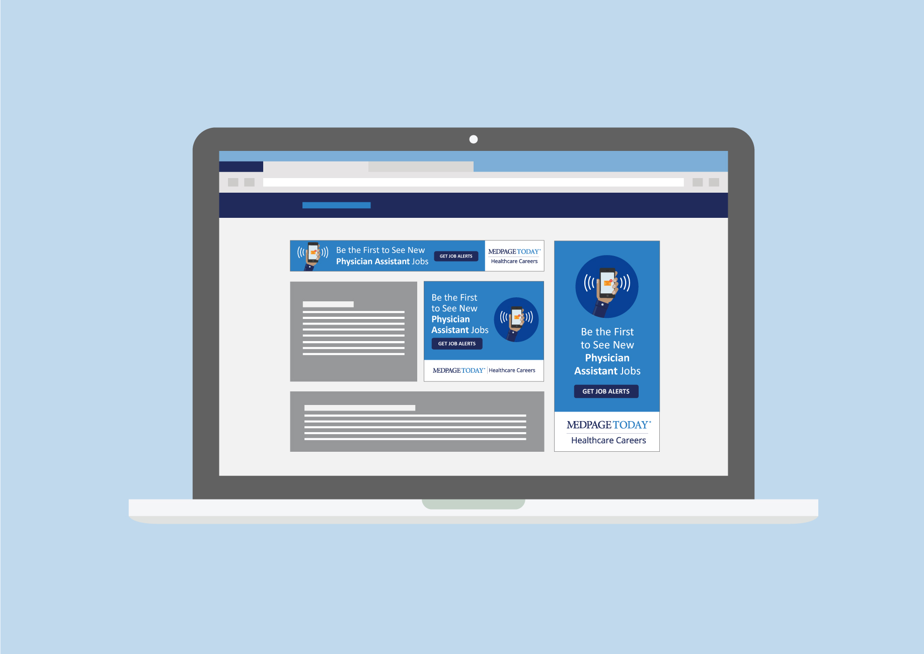 Discover 1 digital ad mockup design on dribbble. Medpage Today Banner Ads Krista Mccourt Graphic Multimedia Design