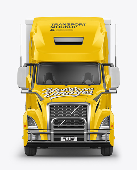 Canvas bag with jeans mockup. Truck Mockup Front View Free Psd Mockup Templates