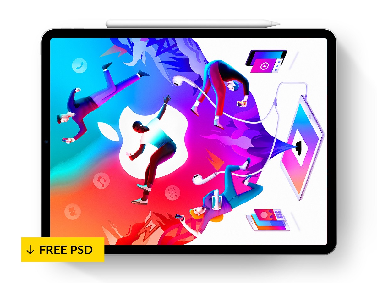А compilation of ipad pro mockups in psd and sketch. Free Ipad Pro Mockups For 2020 Psd Sketch December 2021 Ux Planet
