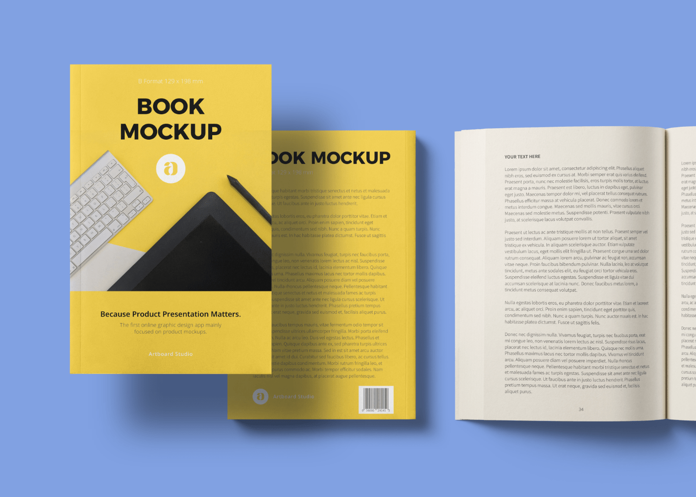 The drawbacks i see with adazing are that you can only produce one at a time . Book Mockup Scene B Format
