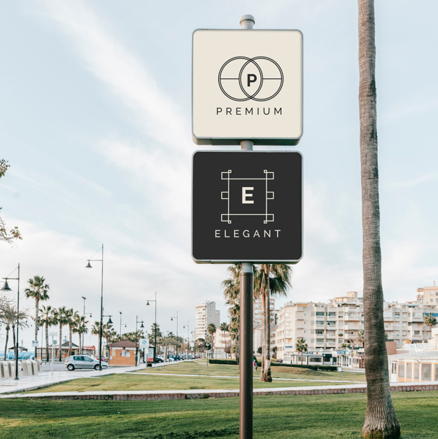 34+ Download Street Sign Mockup Psd