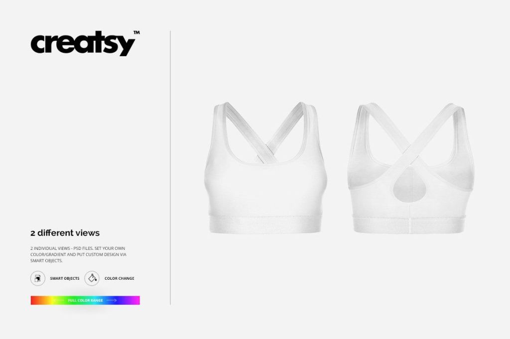27+ Download Sports Bra Mockup Free Psd
