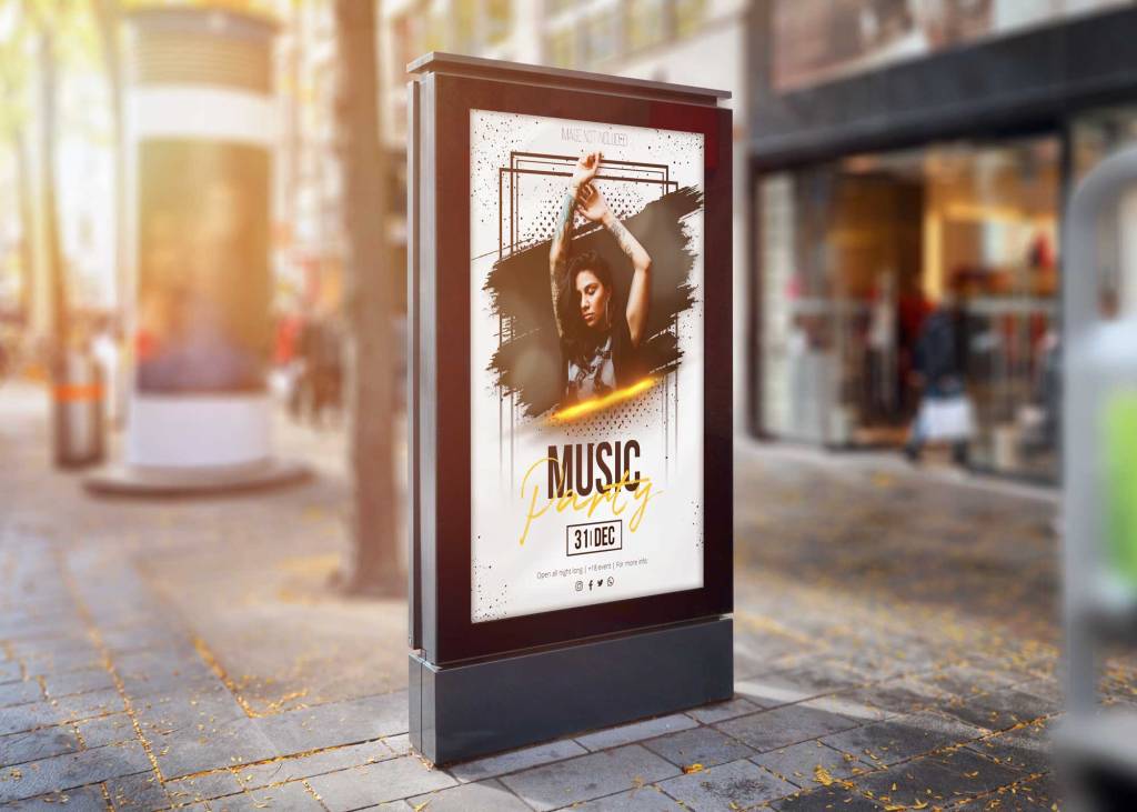 47+ Download Urban Street Poster Mockup Free&nbsp;Psd