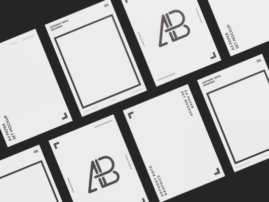 44+ Download A4 Paper Mockup Free&nbsp;Psd