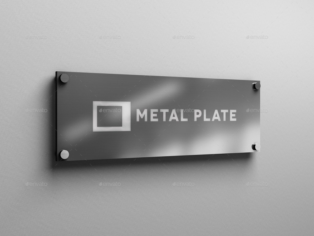 11+ Download Metal Plate Mockup&nbsp;Psd