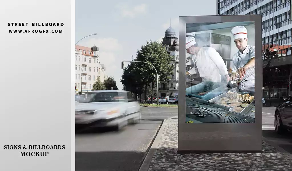 48+ Download Free Poster Mockup Street Psd