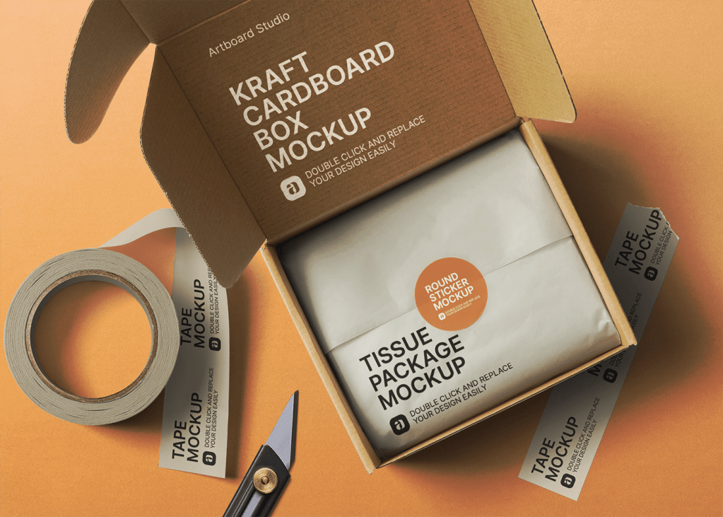 20+ Download Cardboard Package Mockup Psd