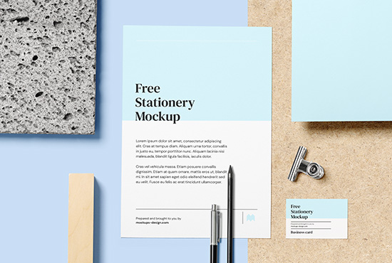 40+ Download Free Stationery Mockup&nbsp;Psd