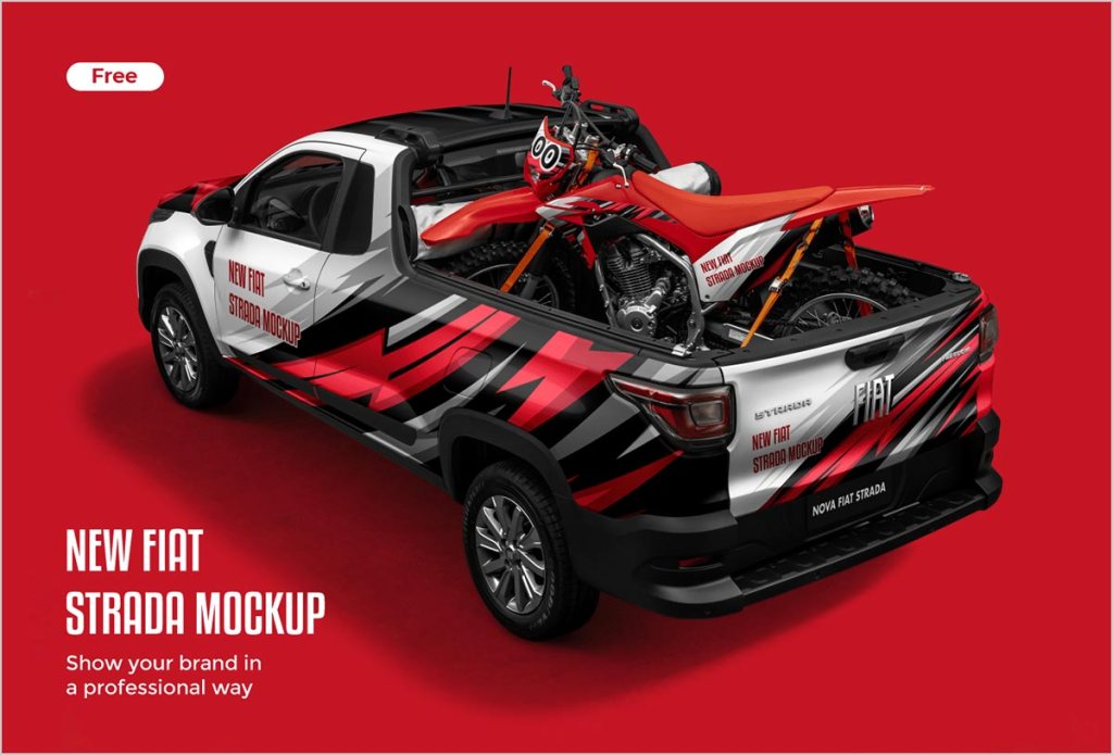 18+ Download Pickup Truck Mockup Free&nbsp;Psd