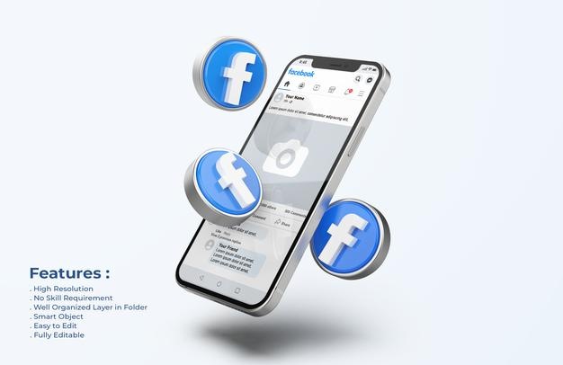 10+ Download Facebook Phone Mockup Free&nbsp;Psd