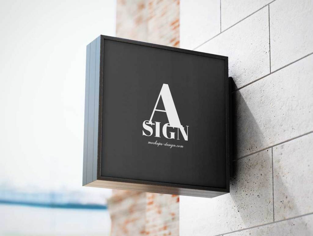 23+ Download Store Sign Mockup&nbsp;Psd