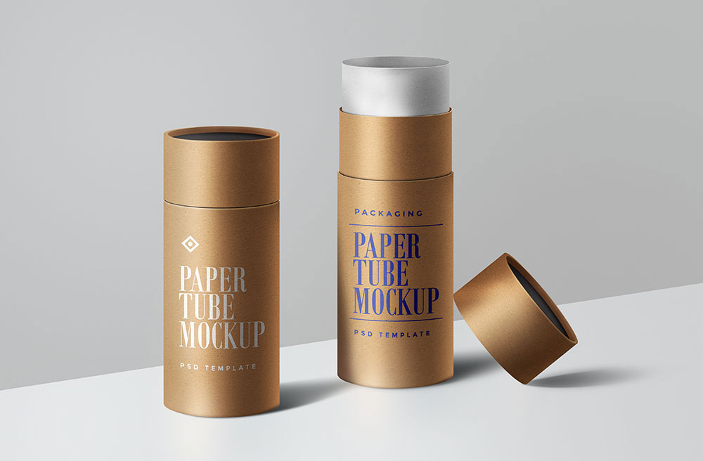 25+ Download Free Paper Tube Mockup&nbsp;Psd